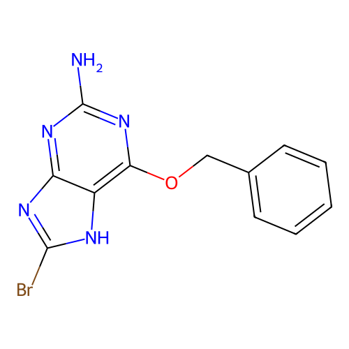 1H-Purin-2-amine, 8-bromo-6-(phenylmethoxy)- structure