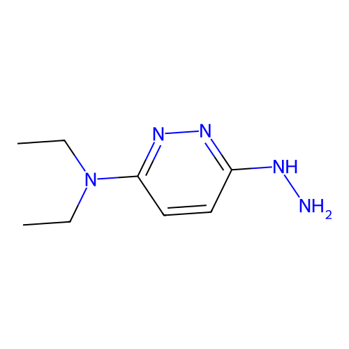 Diethyl(6-hydrazinopyridazin-3-yl)amine structure