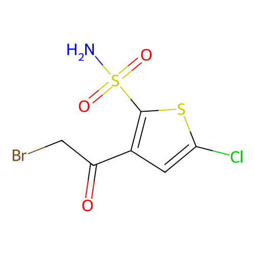 3-(2-Bromoacetyl)-5-chloro-2-thiophenesulfonamide structure