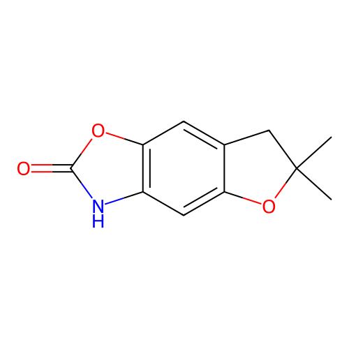 6,7-Dihydro-6,6-dimethylfuro[2,3-f]benzoxazol-2(3H)-one structure