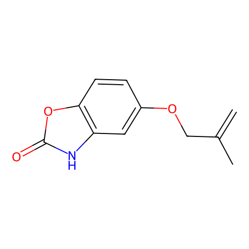 2(3H)-Benzoxazolone, 5-[(2-methyl-2-propenyl)oxy]- structure