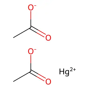 乙酸汞 structure