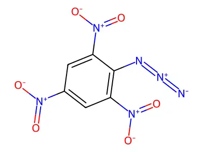 2-Azido-1,3,5-trinitrobenzene structure