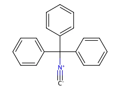 1,1',1''-(Isocyanomethanetriyl)tribenzene structure