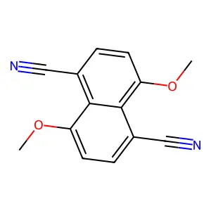 4,8-Dimethoxynaphthalene-1,5-dicarbonitrile structure