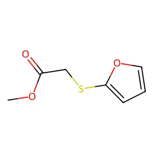 2-(2-呋喃硫基)乙酸甲酯 structure