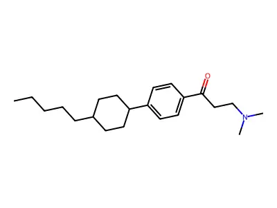 3-(Dimethylamino)-1-[4-(4-pentylcyclohexyl)phenyl]propan-1-one structure