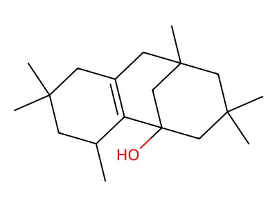 3,5,5,9,11,11-hexamethyltricyclo[7.3.1.02,7]tridec-2(7)-en-1-ol structure