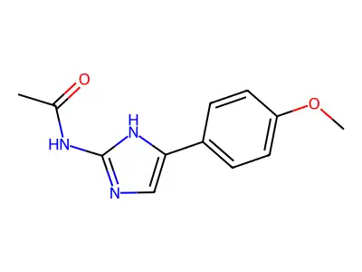 N-(5-(4-Methoxyphenyl)-1H-imidazol-2-yl)acetamide structure