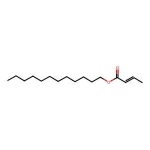 2-Butenoic acid, dodecyl ester structure