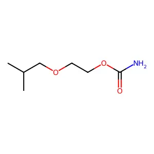 2-(2-甲基丙氧基)乙基氨基甲酸酯 structure