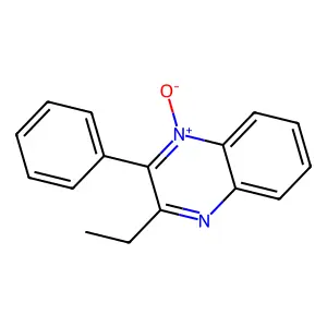 3-Ethyl-1-oxido-2-phenylquinoxalin-1-ium structure