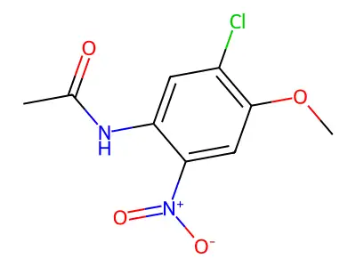 5'-Chloro-4'-methoxy-2'-nitroacetanilide structure