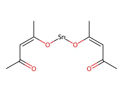 Bis(4-oxopent-2-en-2-olate);tin(2+) structure