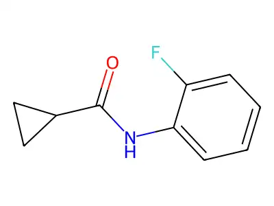 N-(2-fluorophenyl)cyclopropanecarboxamide structure