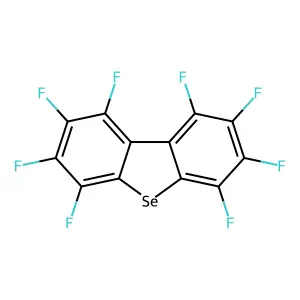 Dibenzoselenophene, octafluoro- structure