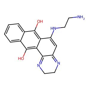 6-(2-Aminoethylamino)-1,2,3,4-tetrahydronaphtho[3,2-f]quinoxaline-7,12-dione structure