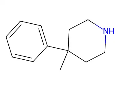 4-Methyl-4-phenylpiperidine structure
