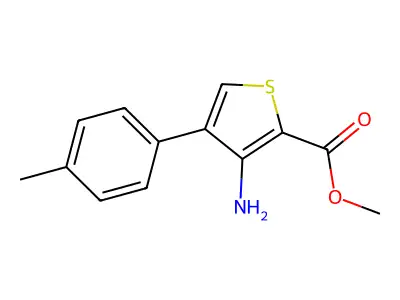 Methyl 3-amino-4-(p-tolyl)thiophene-2-carboxylate structure