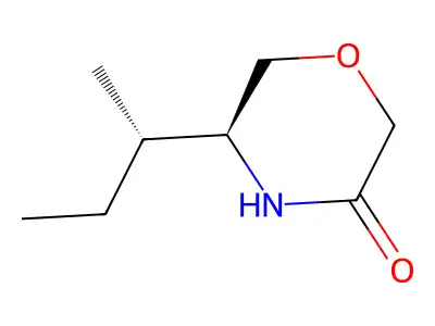 (5S)-5-[(1S)-1-Methylpropyl]-3-morpholinone structure