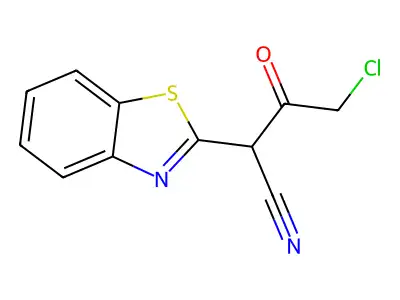 2-(1,3-Benzothiazol-2-yl)-4-chloro-3-oxobutanenitrile structure