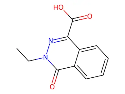 3-Ethyl-4-oxo-3,4-dihydrophthalazine-1-carboxylic acid structure