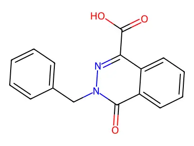 3-Benzyl-4-oxo-3,4-dihydrophthalazine-1-carboxylic acid structure