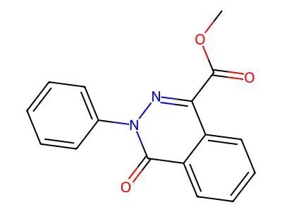 Methyl 4-oxo-3-phenyl-3,4-dihydro-1-phthalazinecarboxylate structure