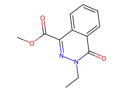 Methyl 3-ethyl-4-oxo-3,4-dihydrophthalazine-1-carboxylate structure
