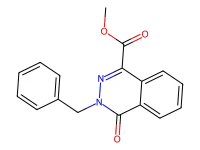 Methyl 3-benzyl-4-oxo-3,4-dihydrophthalazine-1-carboxylate structure