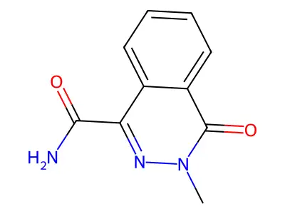 3-Methyl-4-oxo-3,4-dihydrophthalazine-1-carboxamide structure
