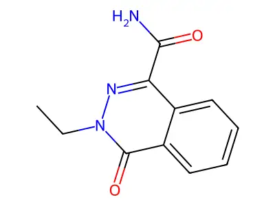 3-Ethyl-4-oxo-3,4-dihydrophthalazine-1-carboxamide structure