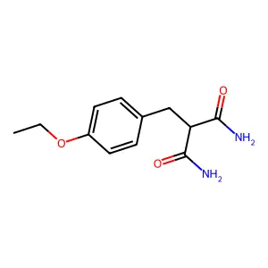 2-[(4-Ethoxyphenyl)methyl]propanediamide structure