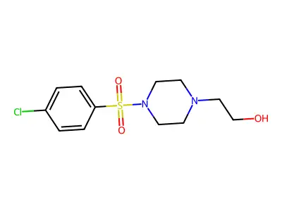 2-(4-((4-Chlorophenyl)sulfonyl)piperazin-1-yl)ethanol structure