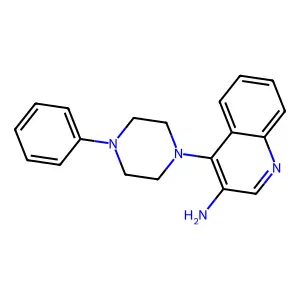 Piperazine, 1-(3-amino-4-quinolyl)-4-phenyl- structure