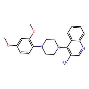 4-[4-(2,4-Dimethoxyphenyl)piperazin-1-yl]quinolin-3-amine structure