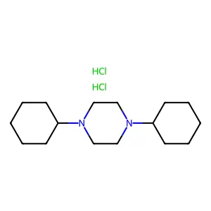 Piperazine, 1,4-dicyclohexyl-, dihydrochloride structure