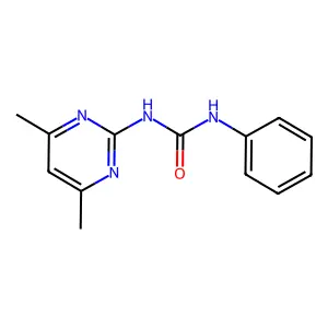 Urea, 1-(4,6-dimethyl-2-pyrimidinyl)-3-phenyl- structure