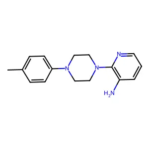Piperazine, 1-(3-amino-2-pyridyl)-4-(p-tolyl)- structure