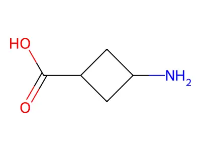 3-Aminocyclobutane-1-carboxylic acid structure
