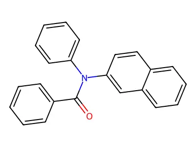 N-naphthalen-2-yl-N-phenylbenzamide structure