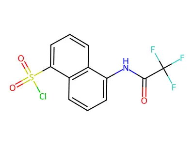 5-(2,2,2-Trifluoro-acetylamino)-naphthalene-1-sulfonyl chloride structure