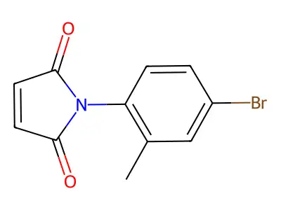1-(4-Bromo-2-methylphenyl)pyrrole-2,5-dione structure