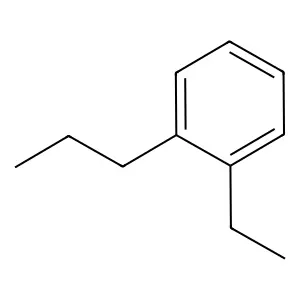 1-Ethyl-2-propylbenzene structure
