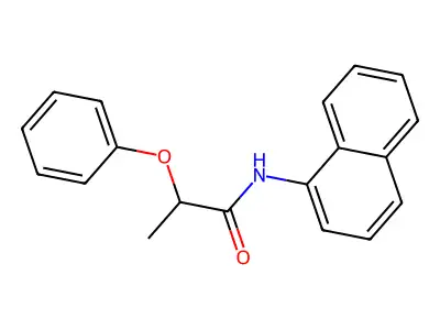 N-(naphthalen-1-yl)-2-phenoxypropanamide structure