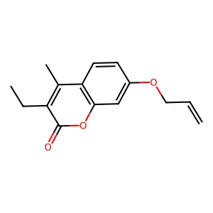 3-Ethyl-4-methyl-7-prop-2-enoxychromen-2-one structure