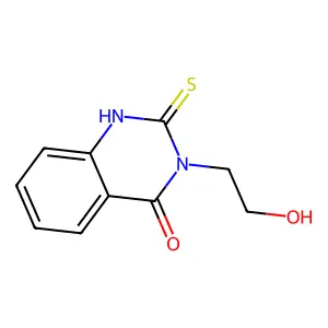 3-(2-Hydroxyethyl)-2-sulfanyl-3,4-dihydroquinazolin-4-one structure
