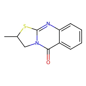 5H-Thiazolo(2,3-b)quinazolin-5-one, 2,3-dihydro-2-methyl- structure