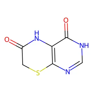 4H-Pyrimido(4,5-b)(1,4)thiazine-4,6(7H)-dione, 1,5-dihydro- structure