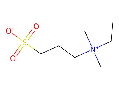 Ethyl-dimethyl-(3-sulfopropyl)azanium structure